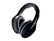 Mercedes-Benz Bluetooth headphones in black with chrome star logo